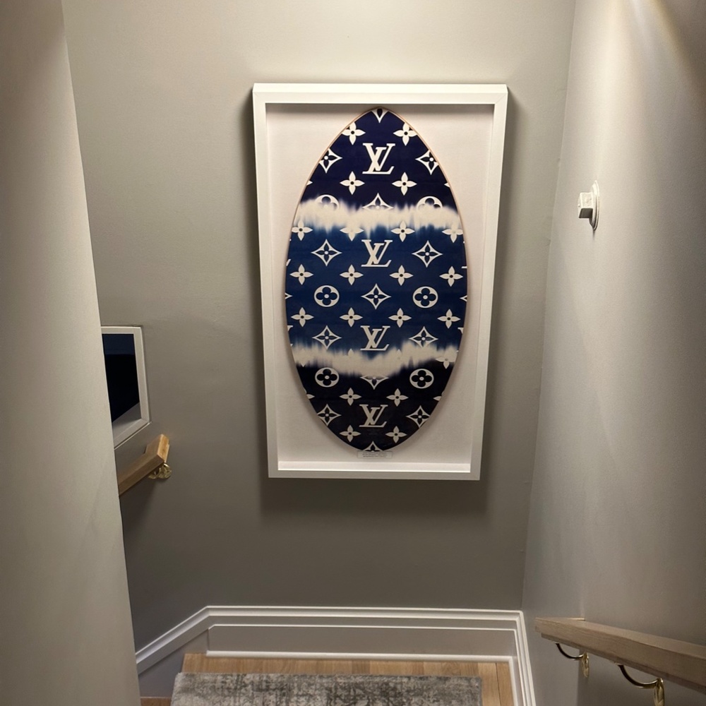 Custom Framed Louis Vuitton Skim Board